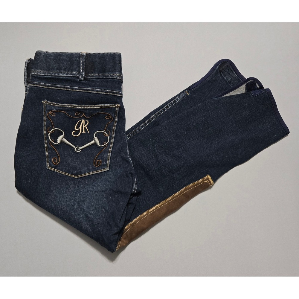 Goode Rider Women Riding Jeans Size 34R Dark Stretch Equestrian Bootcut